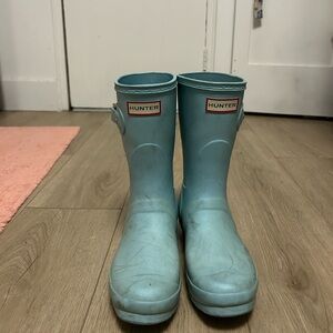 Hunter Blue Rain & Snow Boots Waterproof Rubber